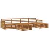 vidaXL Buiten bankenset 6 pcs Naturel Massief Acaciahout