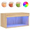 vidaXL Tv-meubel met LED-verlichting 60x30x30 cm sonoma eikenkleurig