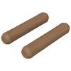 vidaXL Houten Dowels 2 st Bruin &Oslash; 8 x 35 mm Massief hout