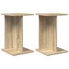 vidaXL Plantenstandaard 2 st Sonoma Eiken 25 x 25,5 x 40,5 cm