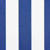 vidaXL Inklapbaar Zonnescherm Blauw en Wit 350 x 200 cm