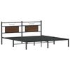 vidaXL Bedframe zonder matras bewerkt hout bruin eikenkleur 160x200 cm
