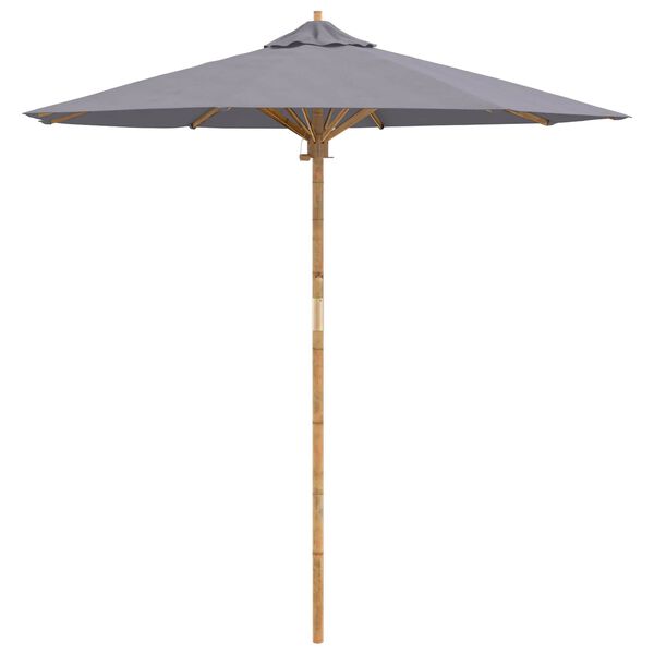 vidaXL Tuinparasol Donkergrijs &Oslash; 270 x 260 cm Bamboe
