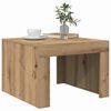 vidaXL Salontafel Artisan Eiken 50 x 50 x 35 cm Bewerkt hout