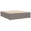 vidaXL Bedframe zonder matras stof taupe 200x200 cm