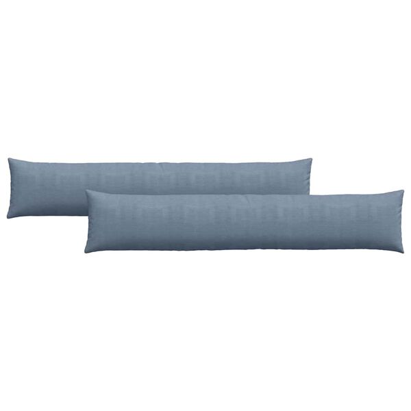 vidaXL Sofa Kussens 2 stuks Blauw 200 x 40 cm Cordstof