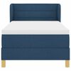 vidaXL Boxspringbed met matras met hoofdeinde Blauw 80 x 200 cm Stof
