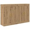 vidaXL Wandkast 2 pcs Artisan Eiken 69,5 x 34 x 90 cm Bewerkt hout