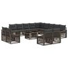 vidaXL Tuinbankenset 14 st Grijs en Donkergrijs 100 x 55 x 73 cm