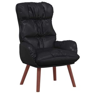 vidaXL Fauteuil Zwart 69 x 74 x 93 cm Kunstleer