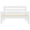 vidaXL Bedframe massief grenenhout wit 100x200 cm