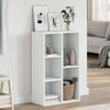 vidaXL Boekenkast/dressoir 50x25x80 cm bewerkt hout wit
