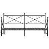 vidaXL Slaapbank met onderschuifbed zonder matras 75x190cm staal zwart