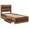 vidaXL Bedframe met lade met hoofdeinde met opslag Bewerkt hout