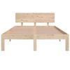 vidaXL Bedframe massief hout 120x190 cm