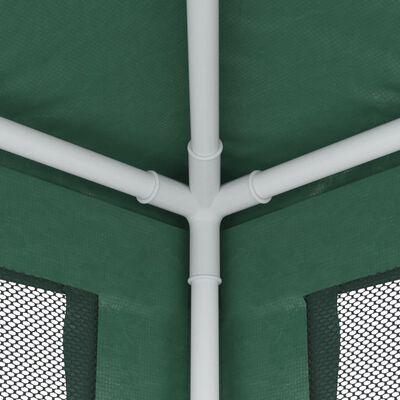 vidaXL Partytent met 4 mesh zijwanden 2x2 m HDPE groen