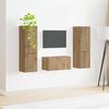 vidaXL Tv-meubelset 5 pcs Artisan Eiken Bewerkt hout