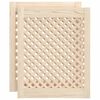 vidaXL Kastdeuren met latwerk 2 st 49,5x61,5 cm massief grenenhout
