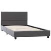 vidaXL Bedframe kunstleer grijs 100x200 cm