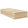 vidaXL Bedframe met hoofdeinde Sonoma Eiken 75 x 190 cm Bewerkt hout