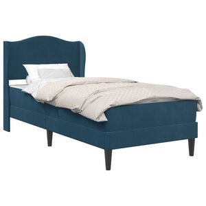 vidaXL Bedframe met hoofdeinde Blauw 80 x 200 cm Fluweel