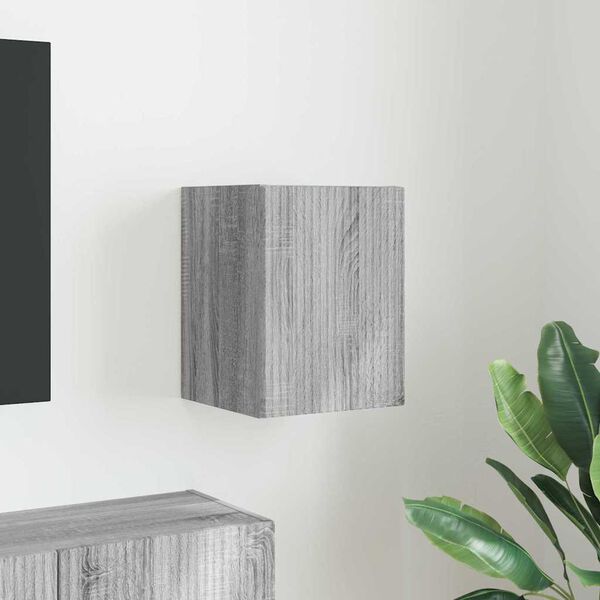 vidaXL TV Wandkast Grijs Sonoma 30 x 31 x 40 cm Bewerkt hout