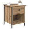 vidaXL Nachtkastje 2 pcs Artisan Eiken 40 x 42 x 50 cm Bewerkt hout