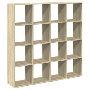 vidaXL Boekenkast 137,5x29x137,5 cm bewerkt hout sonoma eikenkleurig