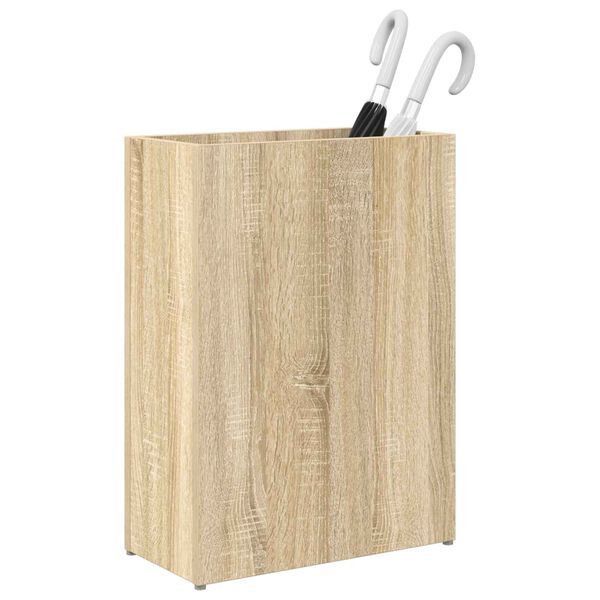 vidaXL Paraplu Standaard Sonoma Eiken 40 x 20 x 55,5 cm Bewerkt hout