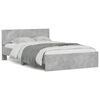 vidaXL Bedframe met hoofdeinde betongrijs 120x200 cm