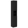vidaXL Badkamerkast Zwarte eik 32 x 34 x 188,5 cm Geconstrueerd hout