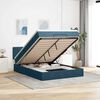 vidaXL Ottoman bed met matras 140x200cm fluweel donkerblauw