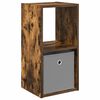 vidaXL Nachtkastje Gerookt eiken 30,5 x 27 x 59,5 cm Bewerkt hout