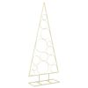 vidaXL Metalen kerstboom met ronde standaard KUOPIO 150 cm Staal Goud