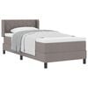 vidaXL Boxspringbed met matras Taupe 190 x 90 cm Polyester