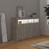 vidaXL Dressoir met LED-verlichting 116x30x75 cm betongrijs