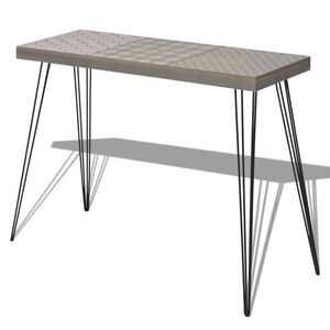 vidaXL Wandtafel 90x30x71,5 cm grijs