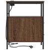 vidaXL Nachtkastje 2 pcs Bruin Eiken 30 x 48 x 61 cm Bewerkt hout