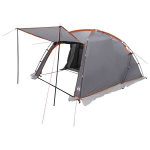 vidaXL Tunneltent Grijs en Oranje 361 x 235 x 147 cm