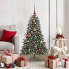 vidaXL Kunstkerstboom Groen 68 x 68 x 120 cm PVC en Plastic en Staal