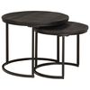 vidaXL Nest Koffietafels 2 st Zwart 50 x 50 x 40 cm
