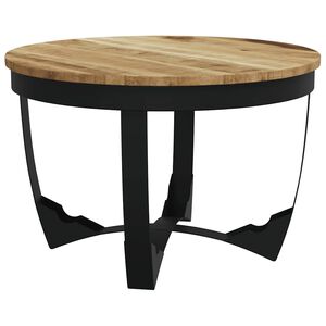 vidaXL Salontafel 60x40 cm massief ruw mangohout