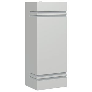 vidaXL Buitenwandlamp roestvrij staal zilverkleurig