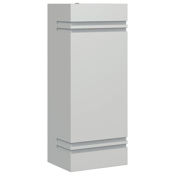 vidaXL Buitenwandlamp roestvrij staal zilverkleurig