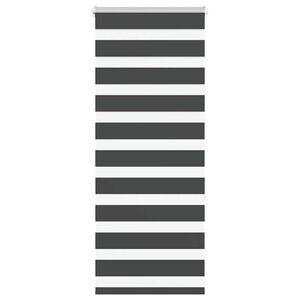 vidaXL Zebra rolgordijn 65x150 cm stofbreedte 60,9 cm zwart