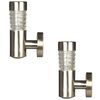 Luxform Solar LED-wandlampen voor buiten Tacoma zilver 2 st 34245