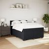 vidaXL Boxspring met matras fluweel zwart 140x190 cm