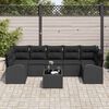 vidaXL Tuin Sofa Set Zwart 55 x 55 x 37 cm poly rattan