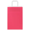 vidaXL Papieren zakken 250 st met hengsels 21x11x31 cm roze