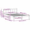 vidaXL Bedframe Wit 150 x 200 cm Massief grenenhout